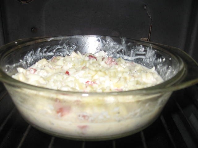 Tortellini umplute cu ciuperci la cuptor cu sos alb