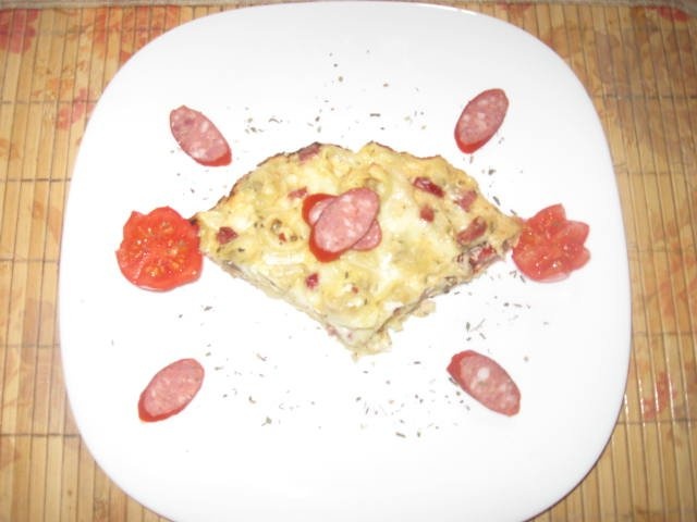 Tortellini umplute cu ciuperci la cuptor cu sos alb