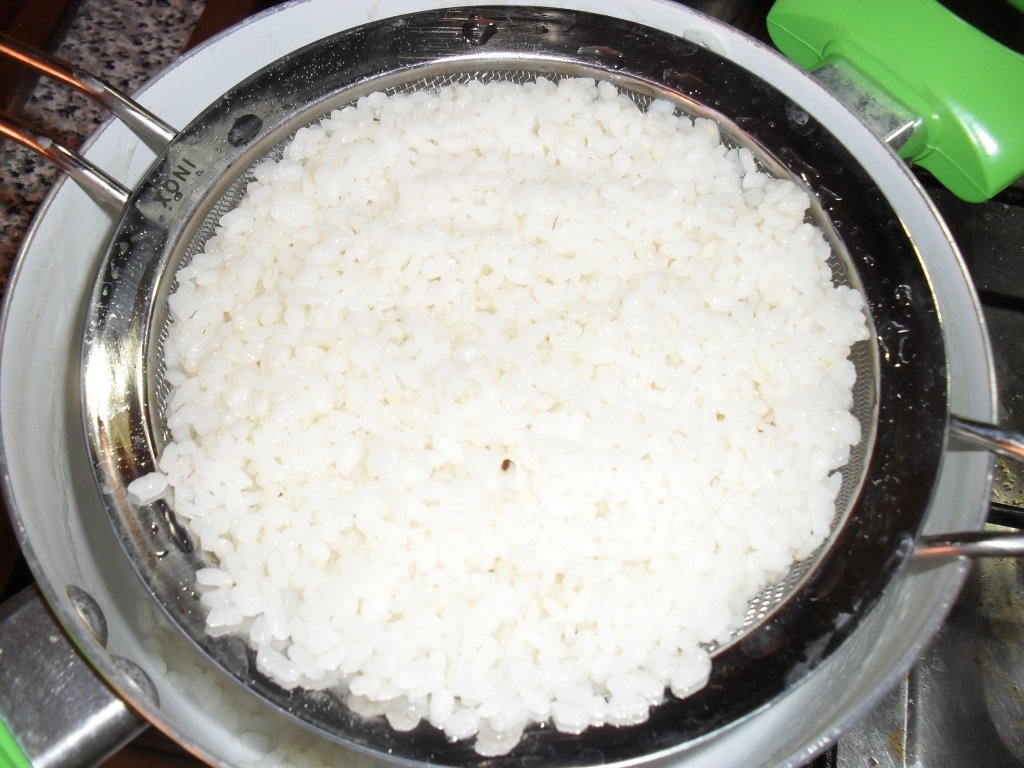 Spezzatino (Tocanita) siciliana pe pat de orez.