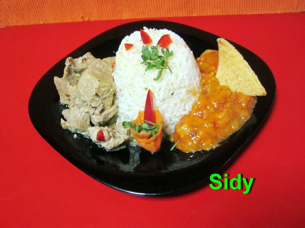 Curry de porc cu chutney de mango
