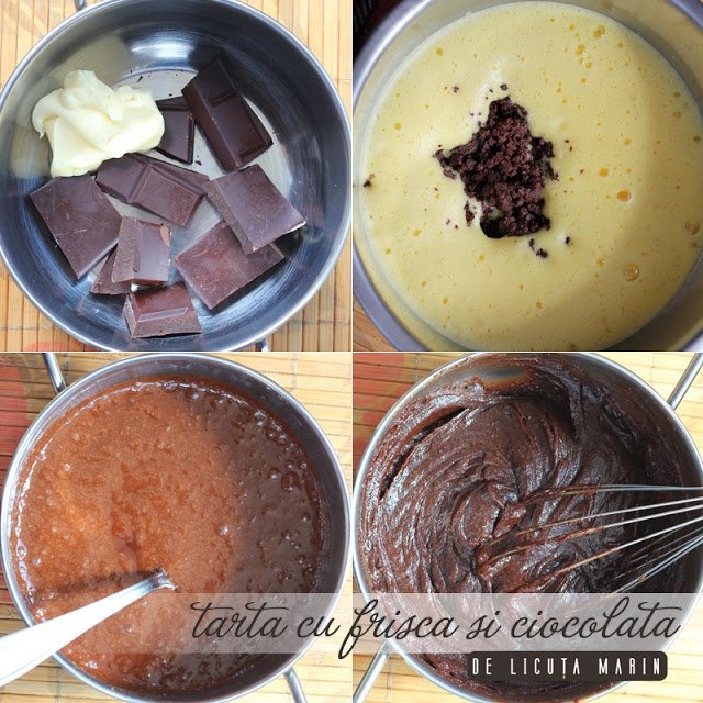 Tarta cu frisca si ciocolata