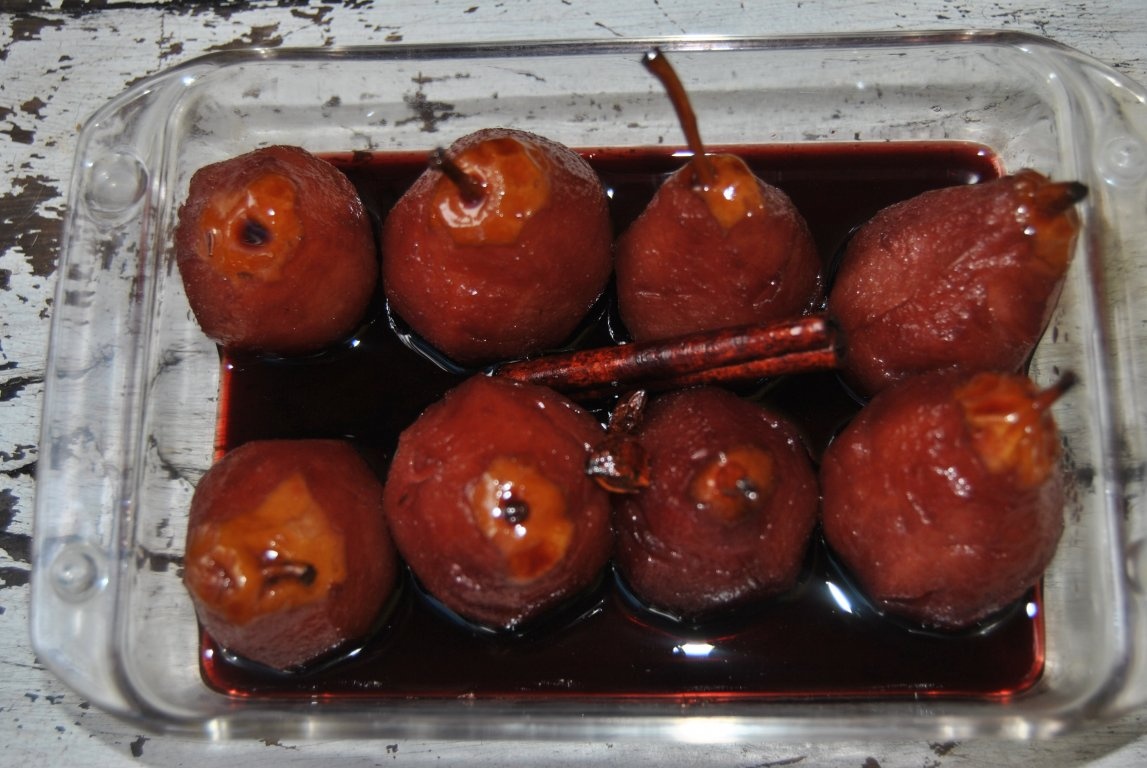 Pere îmbãtate în vin de Porto