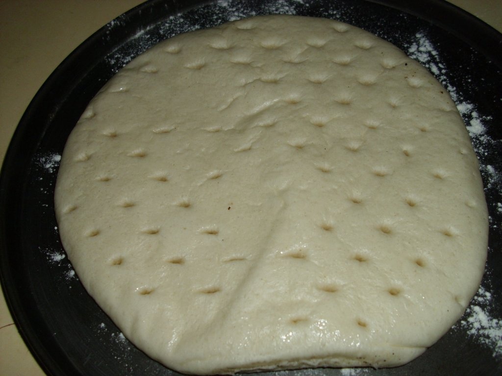 Pizza la "fund de lemn"