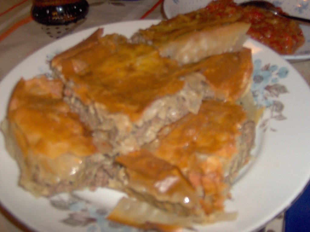 Pastel cu carne si vanata