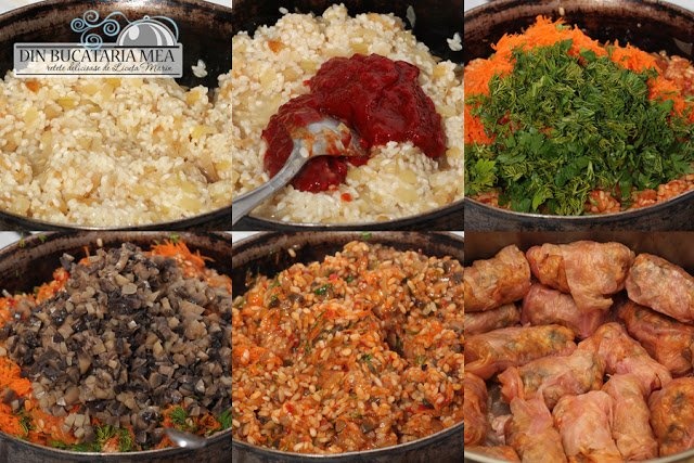 Sarmale de post cu ciuperci. Cea mai simpla si gustoasa reteta, foarte usor de preparat