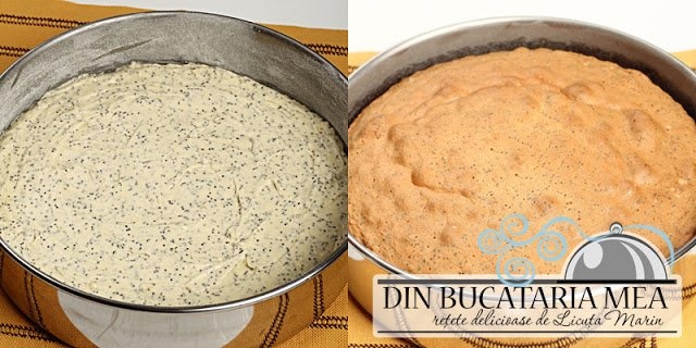 Tort cu mac si crema de branza