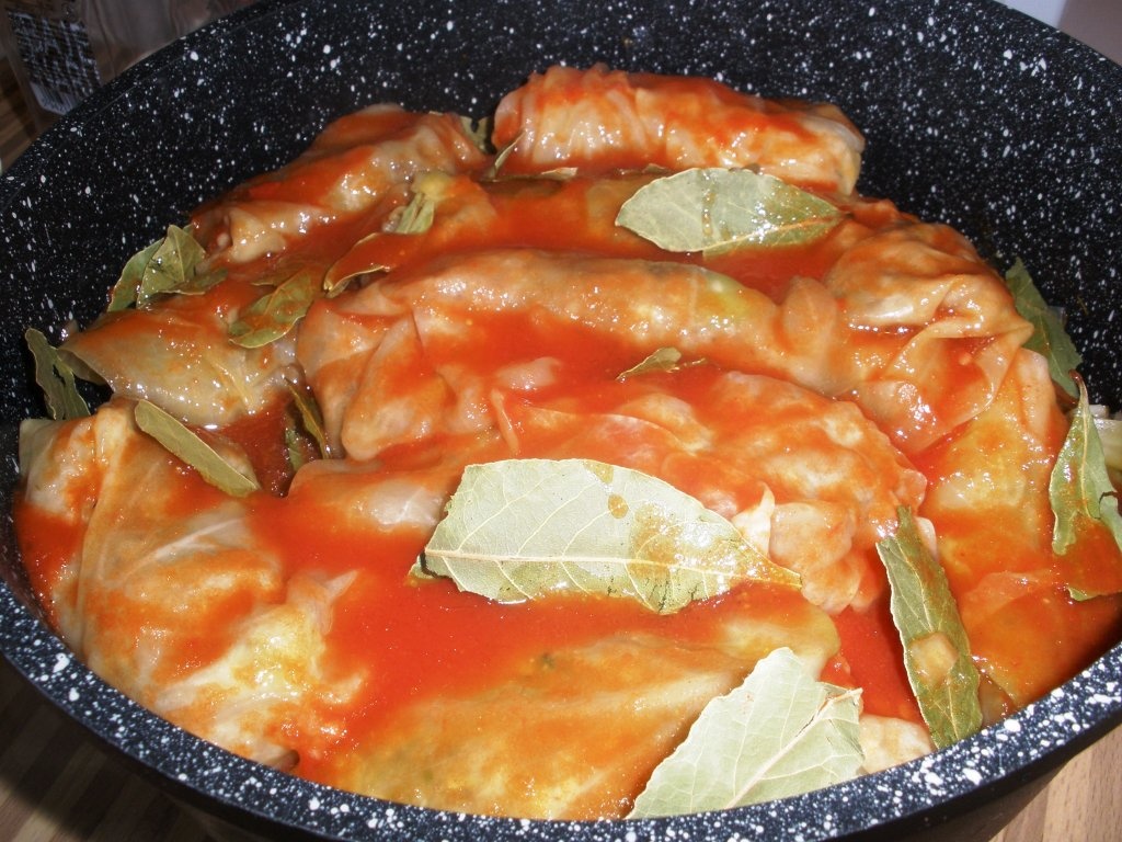 Sarmale de post cu ciuperci si stafide