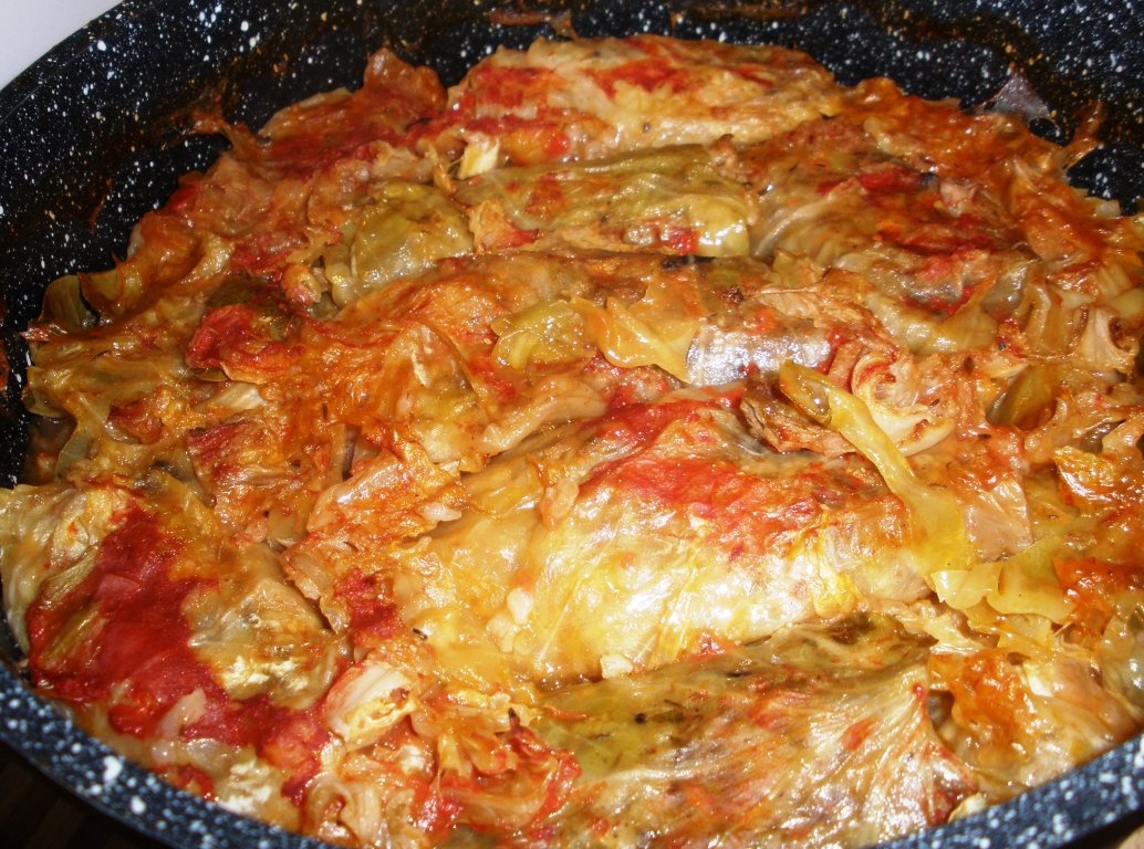 Sarmale de post cu ciuperci si stafide