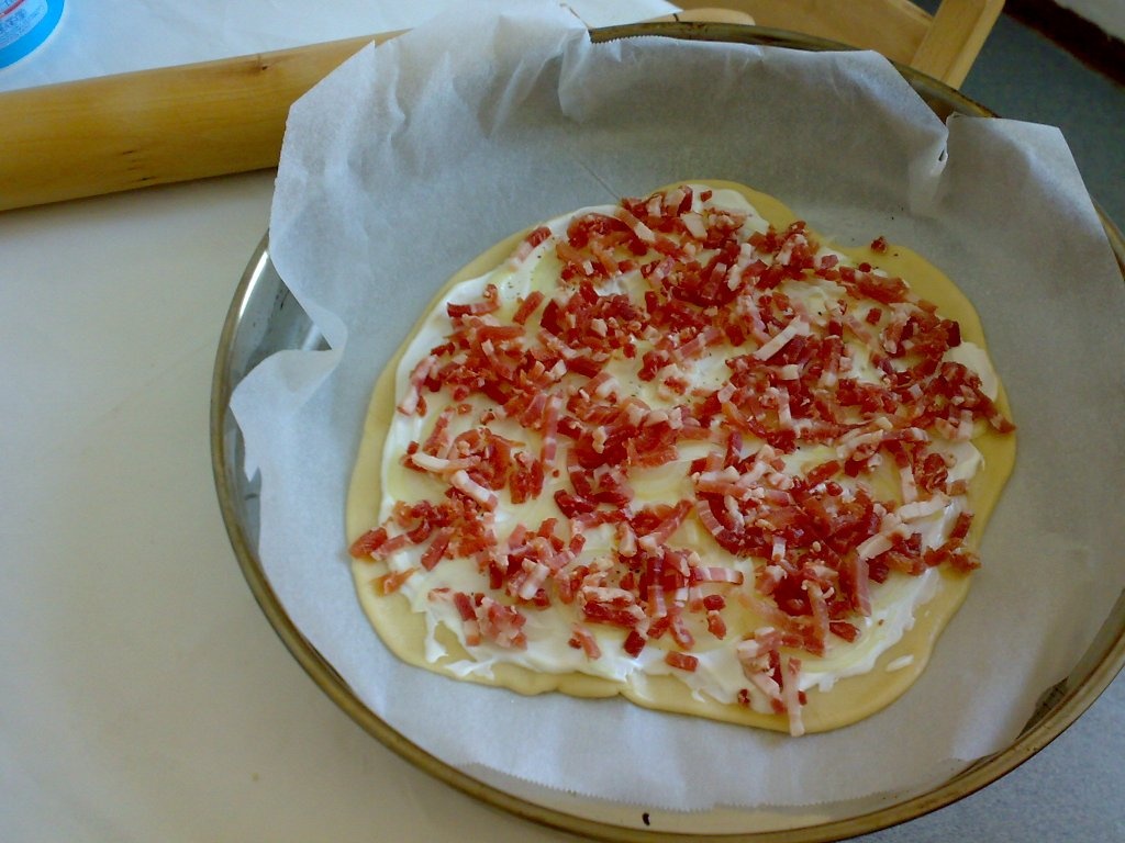 Flammekueche/ Tarta alsaciana