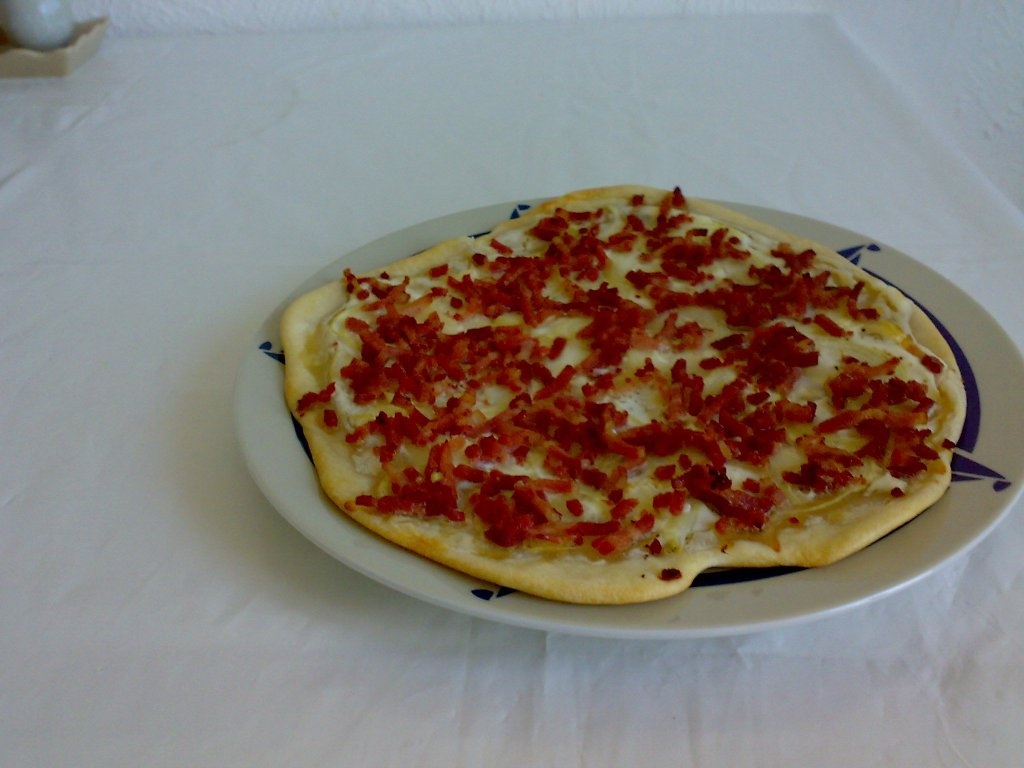 Flammekueche/ Tarta alsaciana