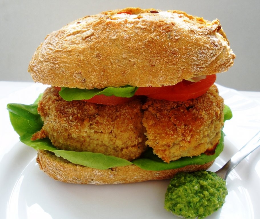 Fishburger sau Chiftele de peste la cuptor