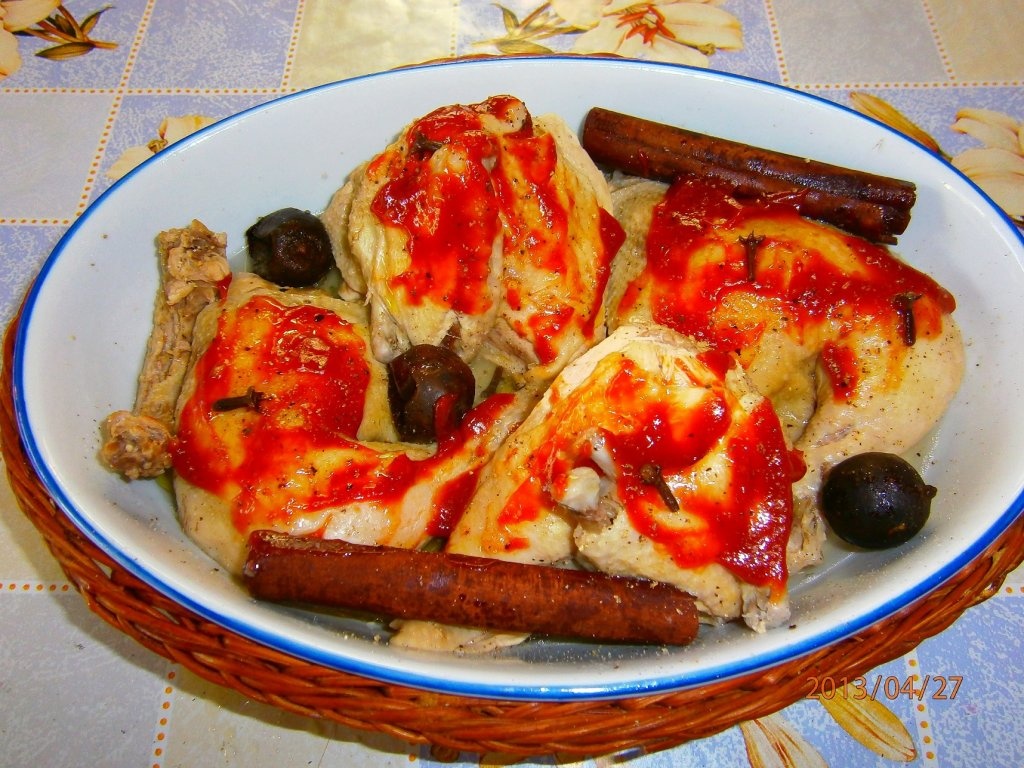 "Kabsa" cu pui si stafide