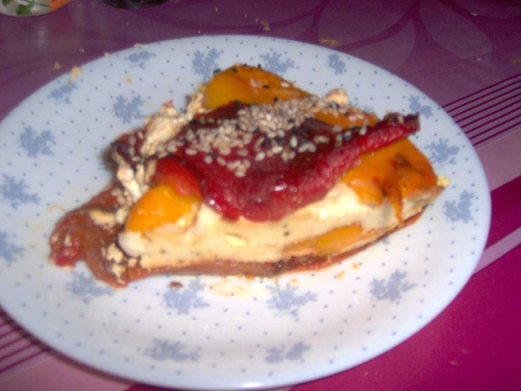 Tarta din ardei cu branza