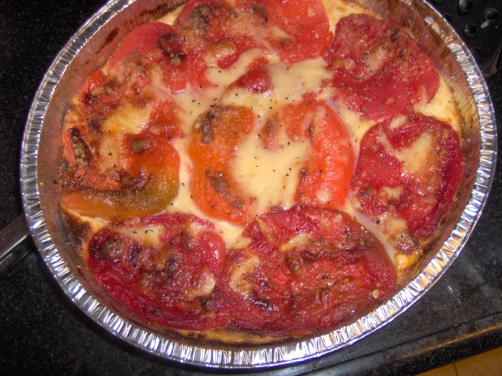 Tarta din ardei cu branza