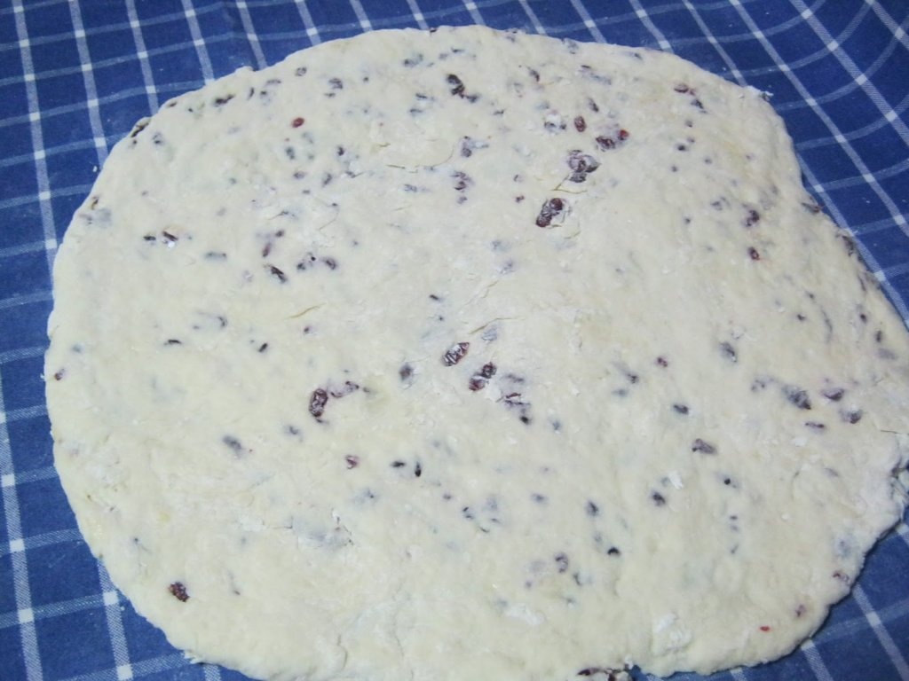 Biscuiti englezesti( shortbread)cu merisoare si portocale