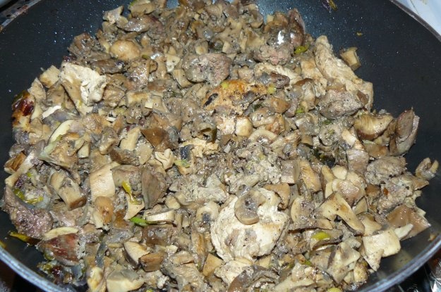 Drob cu ficat de pui si ciuperci