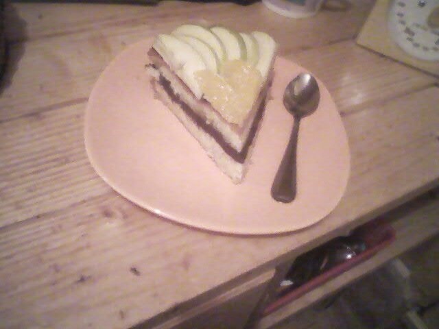 Tort de mere cu crema de ciocolata