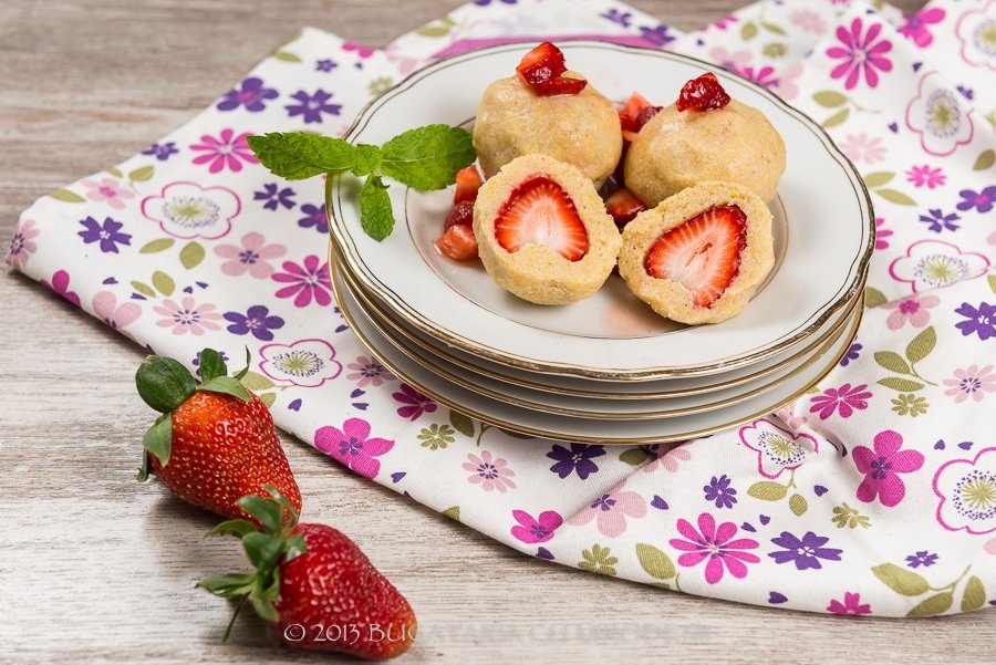 Galuste de malai cu capsuni