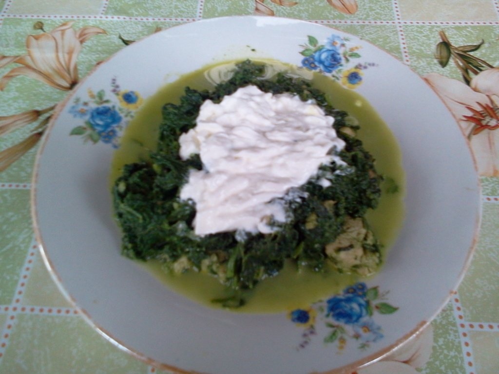 Spanac cu smantana