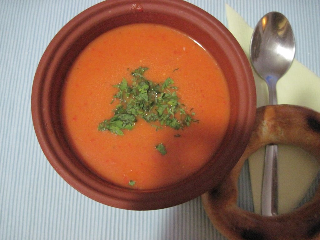 Supa crema de legume rumenite la cuptor