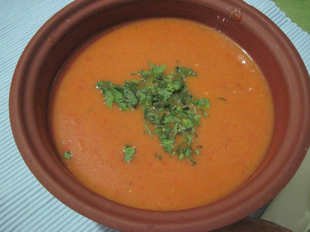 Supa crema de legume rumenite la cuptor