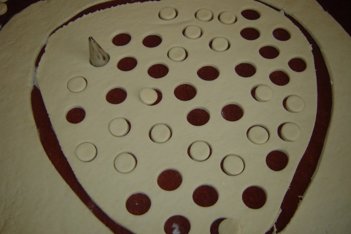 Inimioara cu capsuni si rubarba