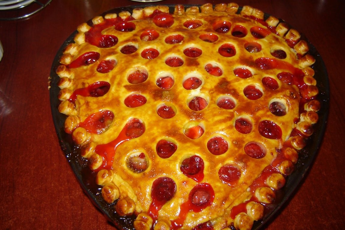 Inimioara cu capsuni si rubarba