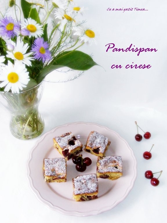 Pandispan cu cirese