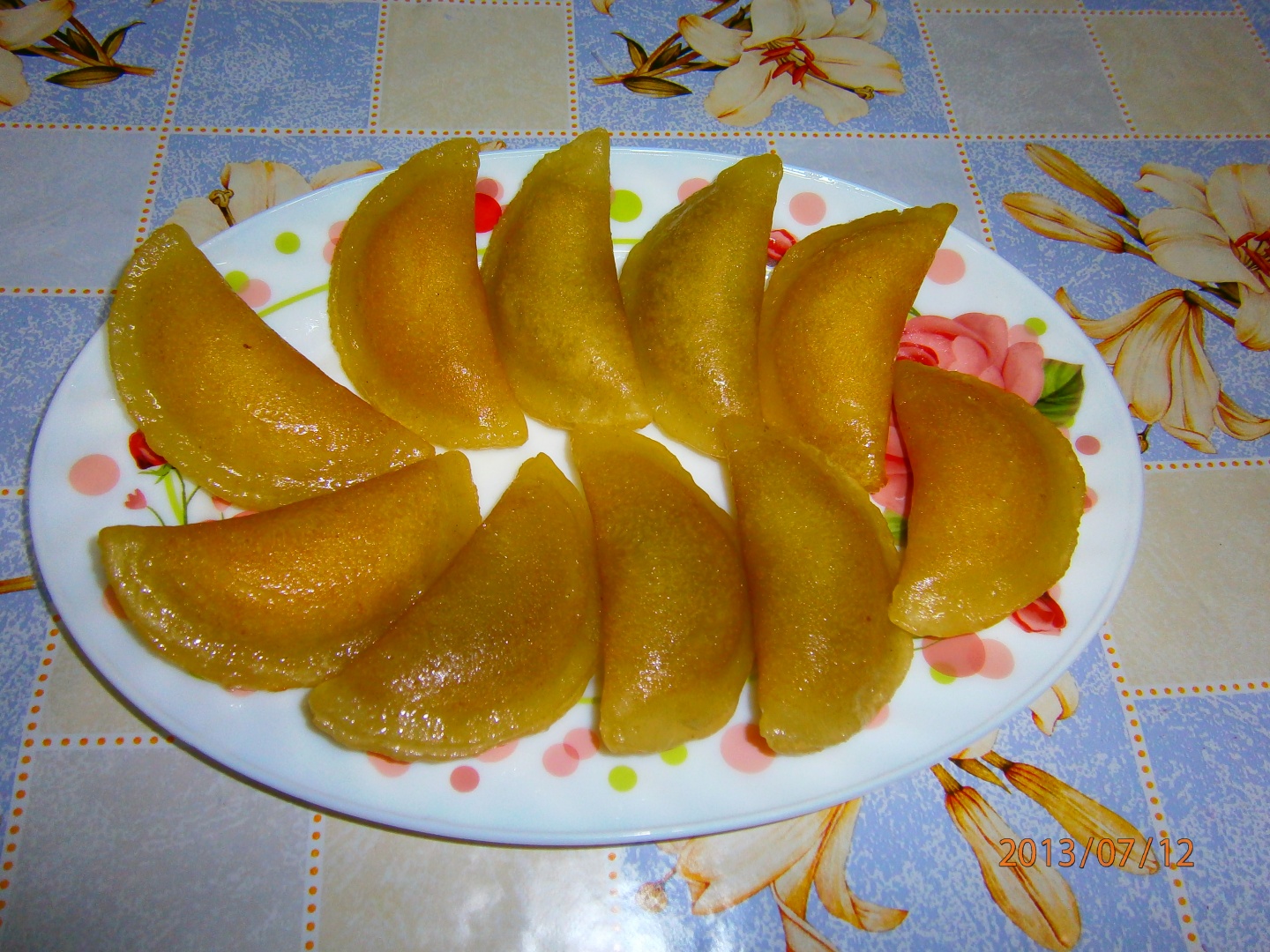 Cataief cu nuca si branza dulce-specific tarilor arabe in Ramadan