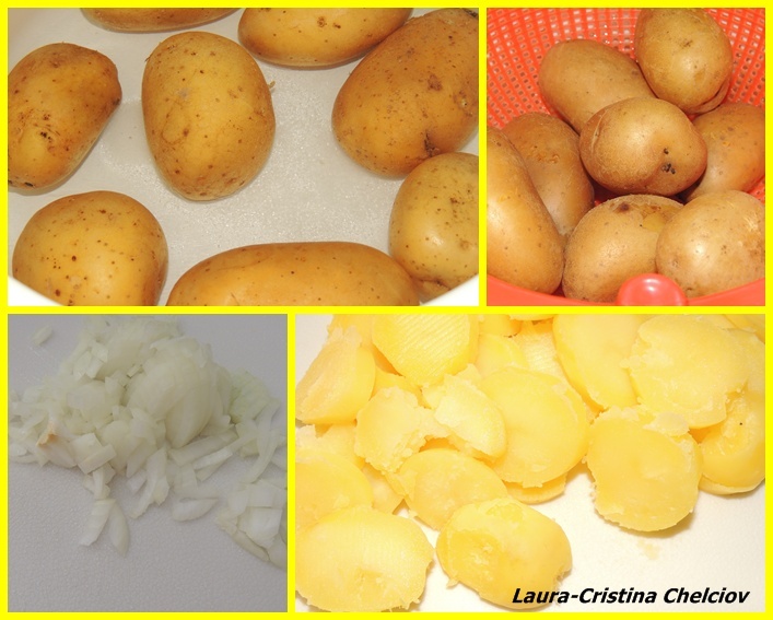 Papas aliñás ( Cartofi aromatizati)