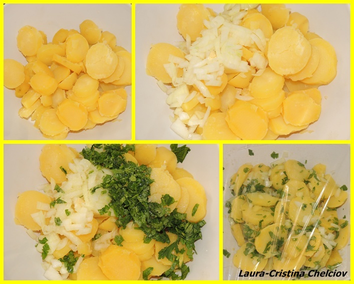 Papas aliñás ( Cartofi aromatizati)