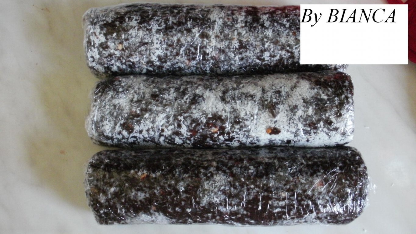 Salam de biscuiţi reţetă cu rahat