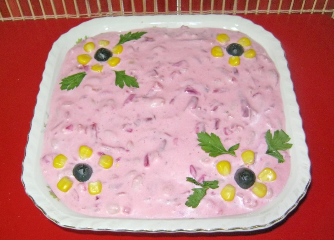 Salata de sfecla rosie -aperitiv