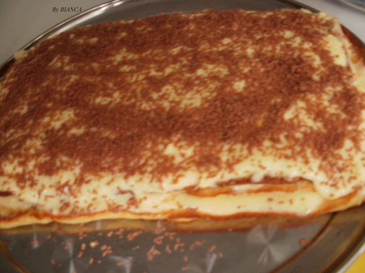 Prajitura cu nuca, caramel si vanilie