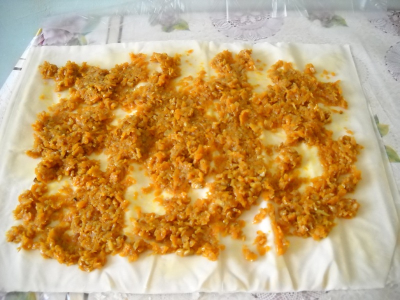 Placinta cu bostan, mere si gutui