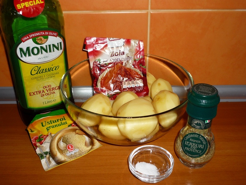 Cartofi crestati, la cuptor