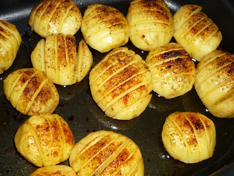 Cartofi crestati, la cuptor