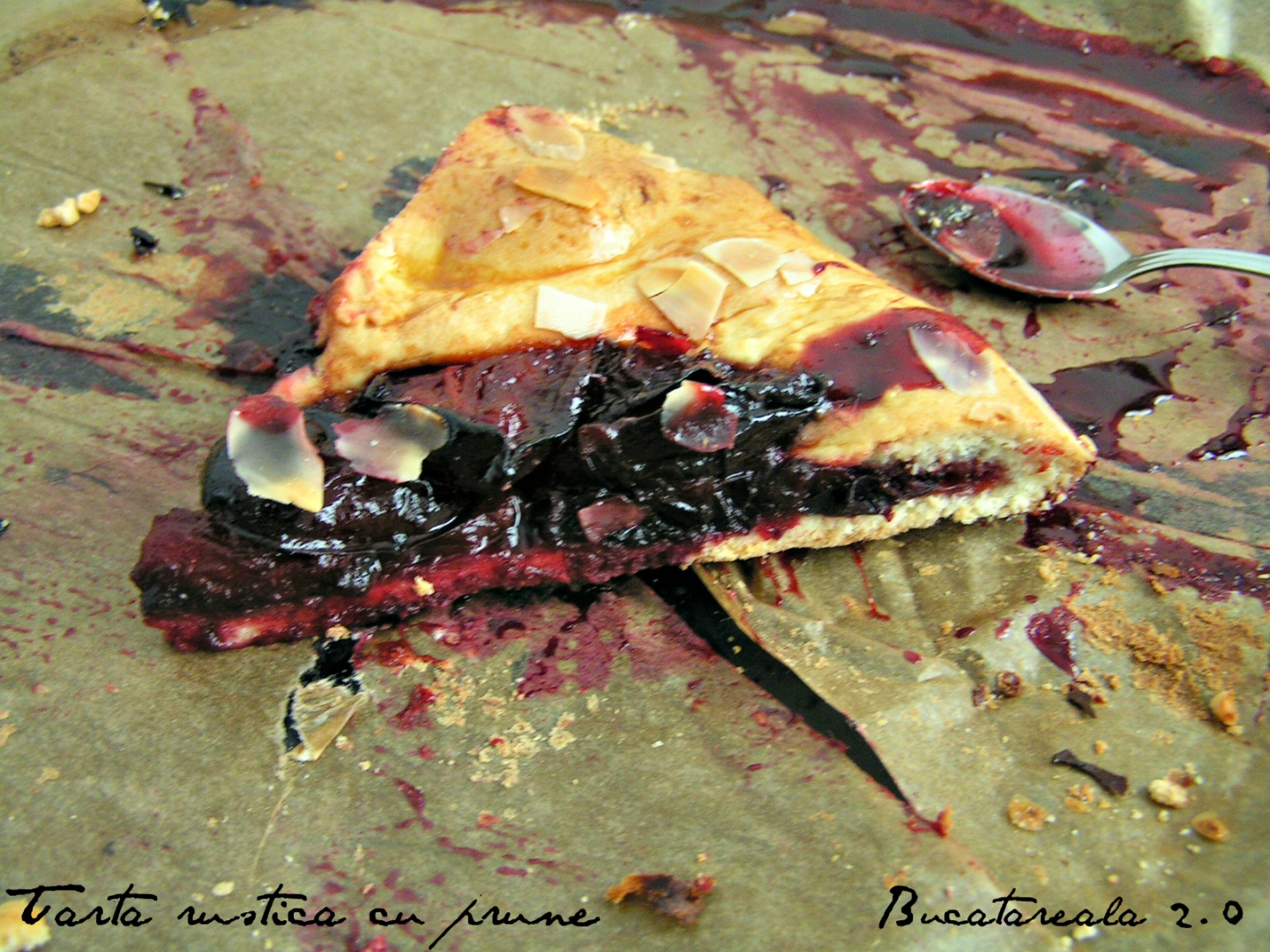 Tarta rustica cu prune