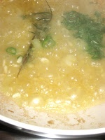 Pulpa de curcan in sos de unt si rosmarin