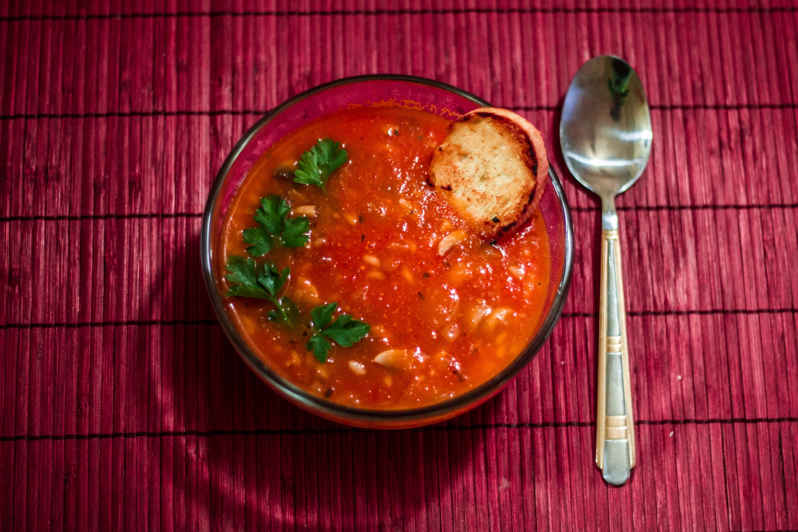 Supa de rosii cu ciuperci