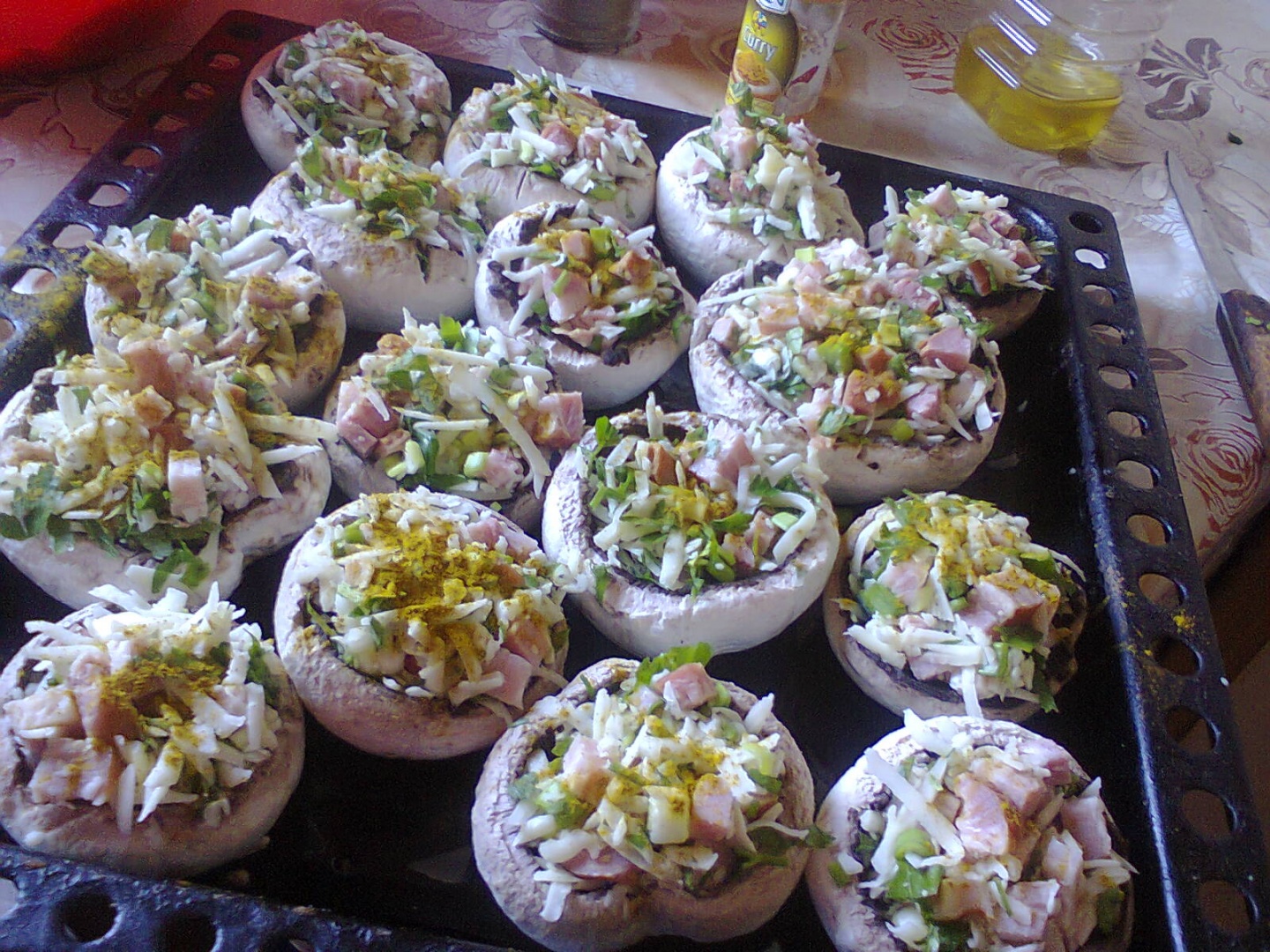 Ciuperci champignon la cuptor