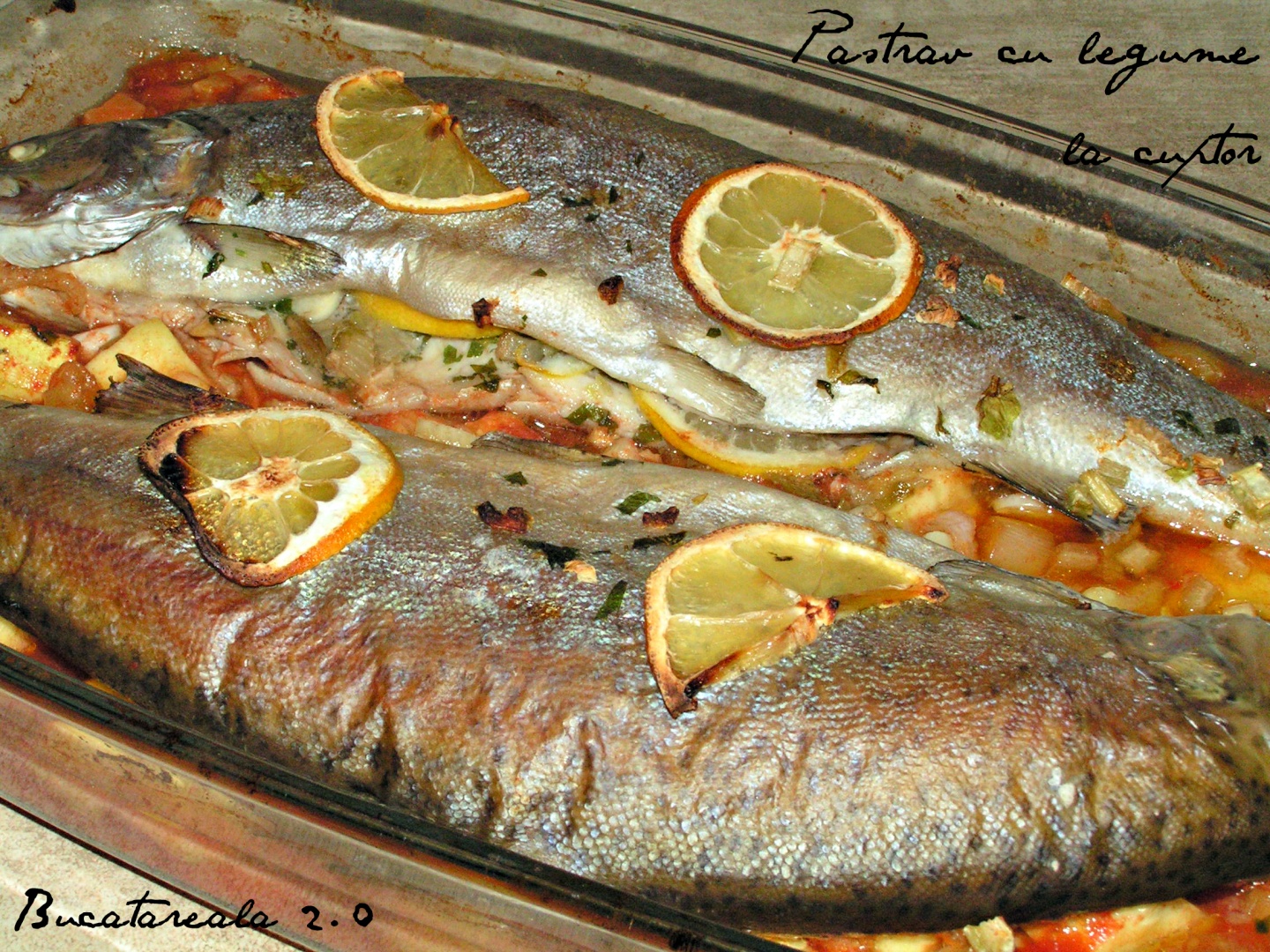 Pastrav cu legume la cuptor