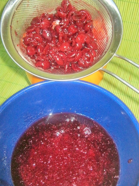 Piept de pui cu rösti si sos de visine