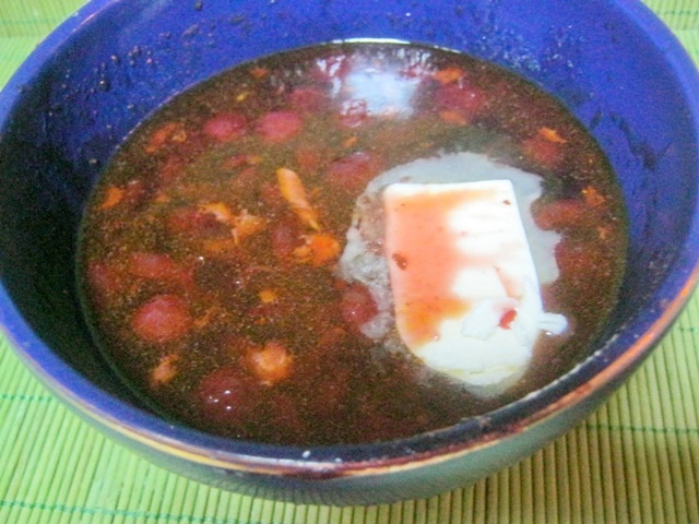 Piept de pui cu rösti si sos de visine