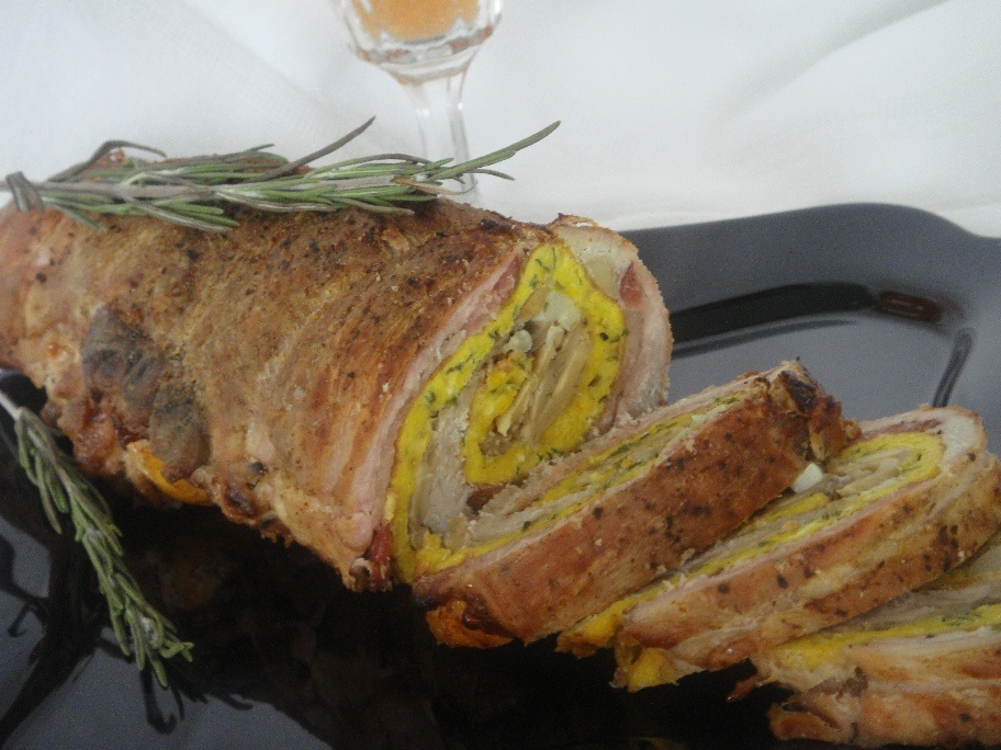 Rulada de porc cu ciuperci