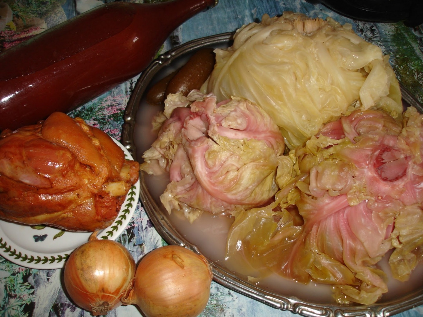 Varza murata calita cu ciolan afumat