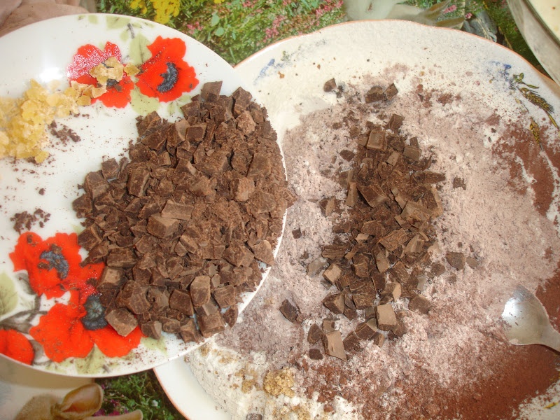 Chec oriental cu aroma de ciocolata si cafea