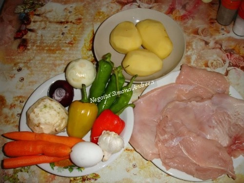 Rulada de curcan cu legume