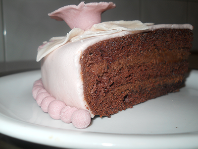 Tort fondant cu crema Nutella