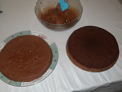 Tort fondant cu crema Nutella